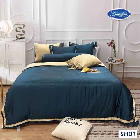 Bộ Chăn Ga Gối Tencel Hoàng Gia SH01