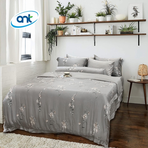 Bộ Chăn Ga Gối Tencel Hoàng Gia S18