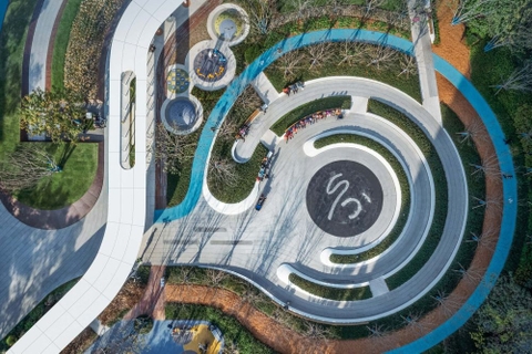 Không gian xanh của công viên bỏ túi ở Thượng Hải