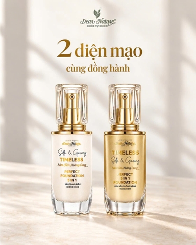 Kem nền chống nắng Sâm tiến hoàng cung 5 in 1 Timeless Silk & Ginseng perfect Foundation 40ml