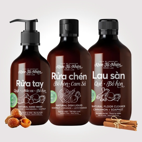 Bộ Sản Phẩm Chăm Sóc Gia Đình Bồ Hòn An Care