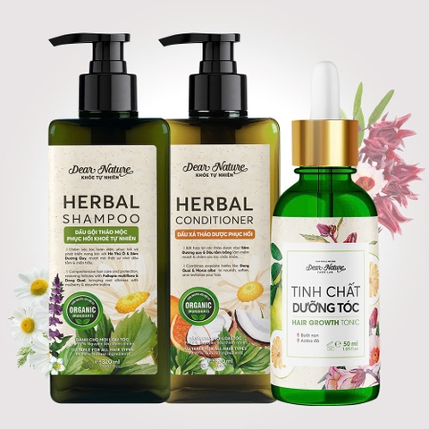 Bộ Combo Chăm Sóc Tóc Thảo Mộc Phục Hồi