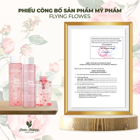 Gel rửa mặt cánh hoa bay Flying Flower