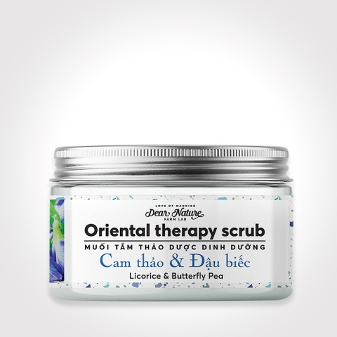 Muối tắm dinh dưỡng Cam Thảo Đậu Biếc Oriental Therapy Scrub 300gr