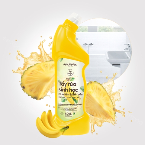 Tẩy rửa sinh học Nhà tắm & Bồn cầu Enzyme Chuối – Bạc hà 1L