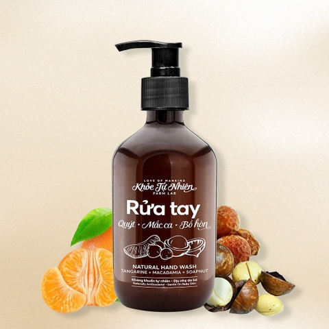 Gel rửa tay Ancare Quýt Macca Bồ hòn 300ml
