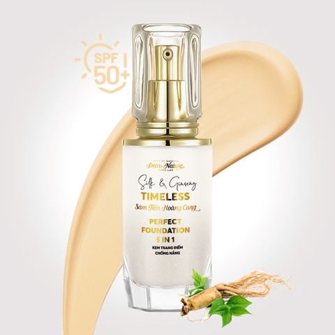 Kem nền chống nắng Sâm tiến hoàng cung 5 in 1 Timeless Silk & Ginseng perfect Foundation 40ml
