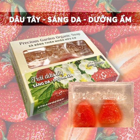 Xà Bông Precious Garde - Trái dâu tây 100gr