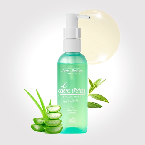 Gel rửa mặt Nghệ - Nha đam - Trà xanh Aloe Vera Facial Wash