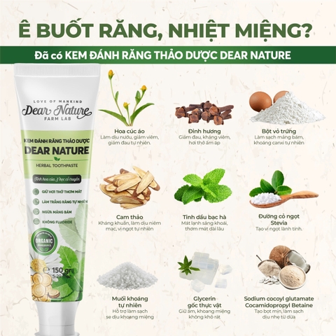 Kem đánh răng thảo dược 150gr