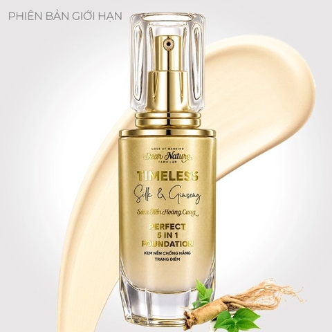 Kem nền chống nắng Sâm tiến hoàng cung 5 in 1 Timeless Silk & Ginseng perfect Foundation 40ml