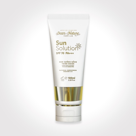Kem chống nắng toàn thân Sun Solution 100g - Màu Trắng - Trong Mát