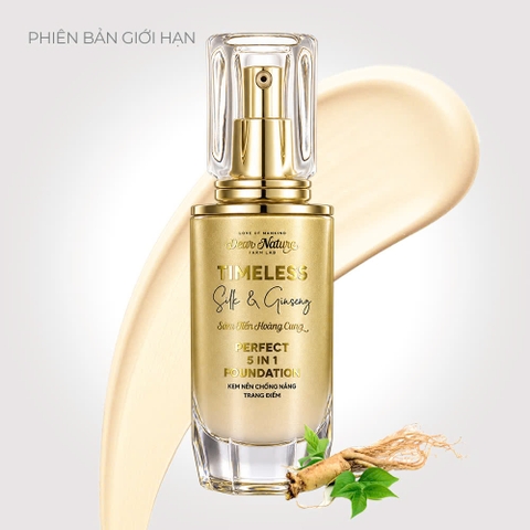 Kem nền chống nắng Sâm tiến hoàng cung 5 in 1 Timeless Silk & Ginseng perfect Foundation 40ml