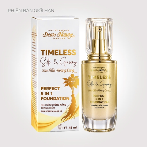 Kem nền chống nắng Sâm tiến hoàng cung 5 in 1 Timeless Silk & Ginseng perfect Foundation 40ml