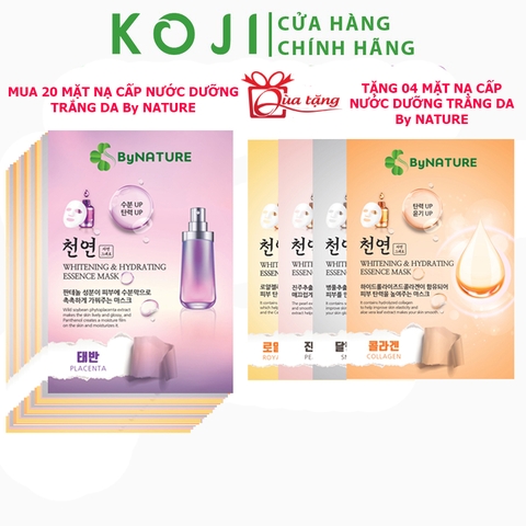 Mặt Nạ Cấp Ẩm Và Dưỡng Trắng By Nature Snail - Pearl - Collgen Hàn Quốc