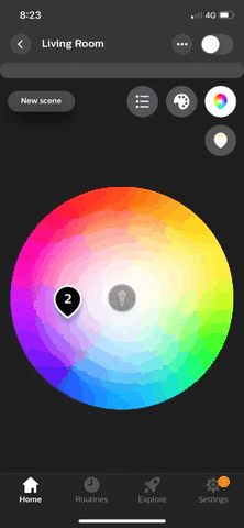 Tính năng Gradient chính thức xuất hiện trên Philips Hue 4.4.