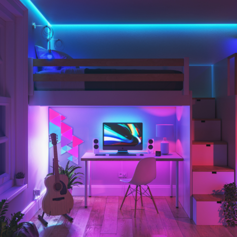 Hướng dẫn lắp đặt để gắn đèn nanoleaf trên trần / tường