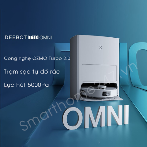 Robot hút bụi lau nhà thông minh Ecovacs Deebot Omni tự động giặt giẻ