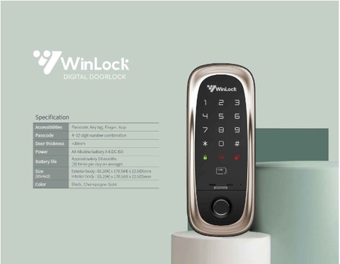 Khóa điện tử Winlock ST600 Gold