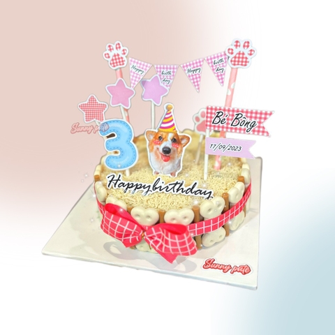 Bánh sinh nhật pate cho thú cưng - size S 15cm