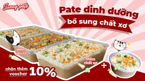 Sunny pate bổ sung thêm RAU CỦ cho chó mèo - hộp 450G