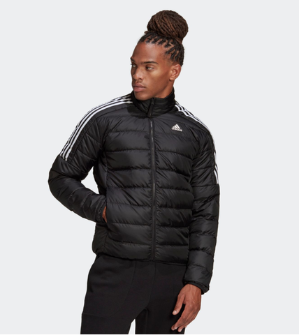 SS.01 GH4589 - ÁO PHAO ADIDAS ĐEN ESSENTIALS DOWN NAM