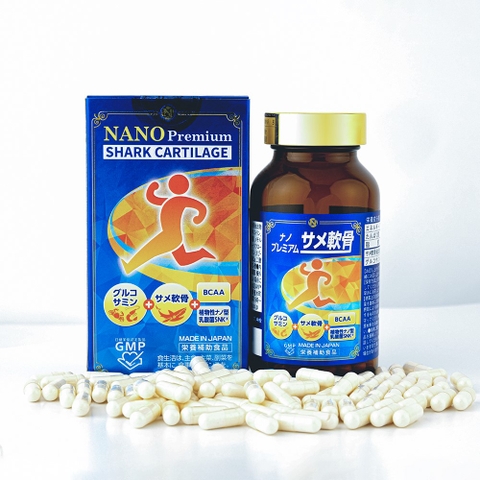 SỤN CÁ MẬP NANO Premium SHARK CARTILAGE 150 VIÊN - Thực phẩm bảo vệ sức khỏe
