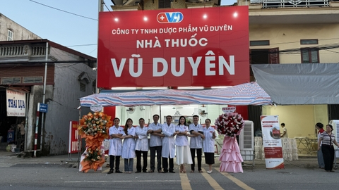 VH Medipharm Đồng Hành Cùng Sự Kiện Khai Trương Nhà Thuốc Vũ Duyên Cơ Sở 15