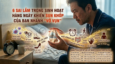 6 Sai Lầm Trong Sinh Hoạt Hàng Ngày Khiến Sụn Khớp Của Bạn Nhanh Vỡ Vụn