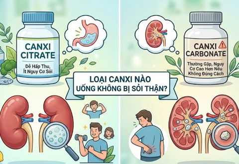 Bổ sung canxi đúng cách không lo bị sỏi thận