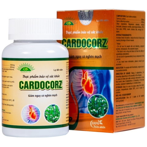 Cardocorz hộp 60 viên