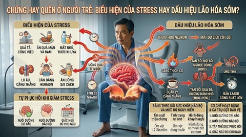 Chứng Hay Quên Ở Người Trẻ: Biểu Hiện Của Stress Hay Dấu Hiệu Lão Hóa Sớm?