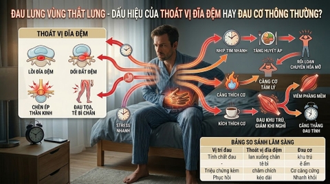 Đau Lưng Vùng Thắt Lưng - Dấu Hiệu Của Thoát Vị Đĩa Đệm Hay Đau Cơ Thông Thường?