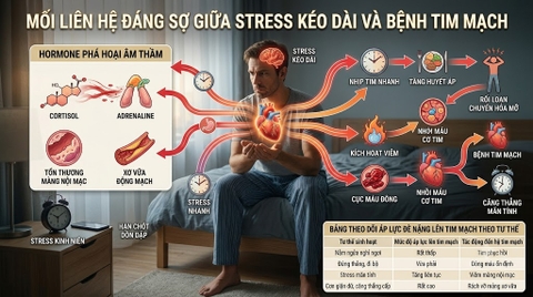 Mối Liên Hệ Đáng Sợ Giữa Stress Kéo Dài Và Bệnh Tim Mạch