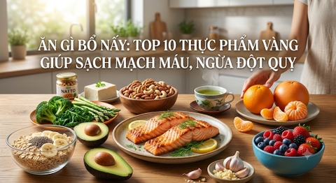 Ăn Gì Bổ Nấy: Top 10 Thực Phẩm Vàng Giúp Sạch Mạch Máu, Ngừa Đột Quỵ