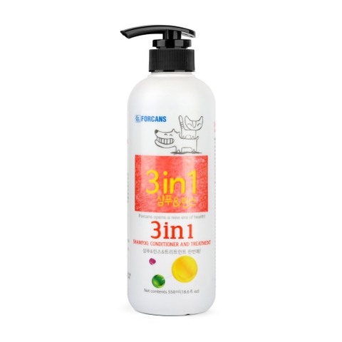 [Forcans] Dầu gội 3in1 550ML