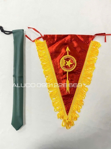 Bộ cờ dẫn đoàn Quân Đội (cờ + bao cờ)