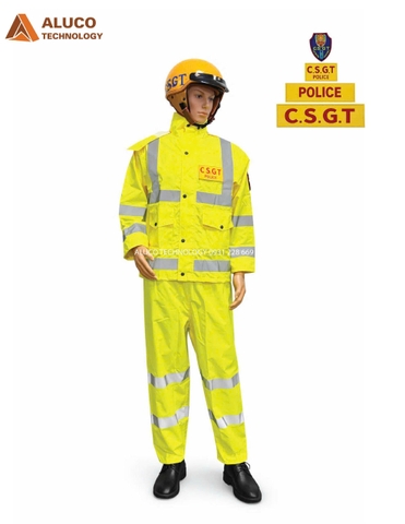 ( Mẫu mới ) Áo mưa phản quang CSGT