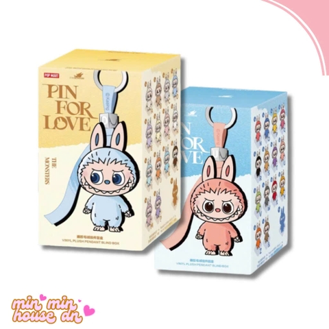 POP MART THE MONSTERS Pin for Love Series-Vinyl Plush Pendant Blind Box ( A-M) - (N-Z)