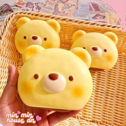 Squishy Bánh Mỳ Gấu Xinh Slow Mềm Mịn HT