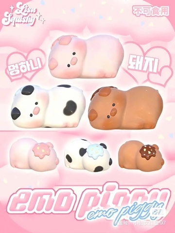 Lisa Squishy Heo Hồng Lười