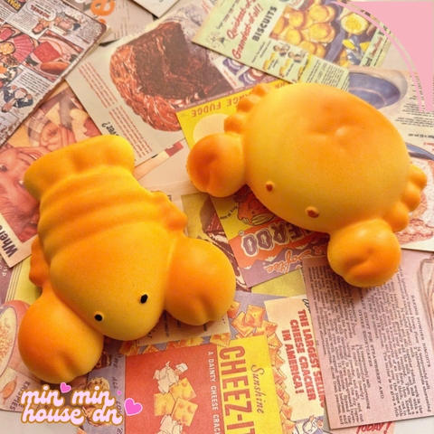 Squishy Chậm Tăng - Bánh Mỳ Tôm Hùm - Bánh Mỳ Con Cua HT