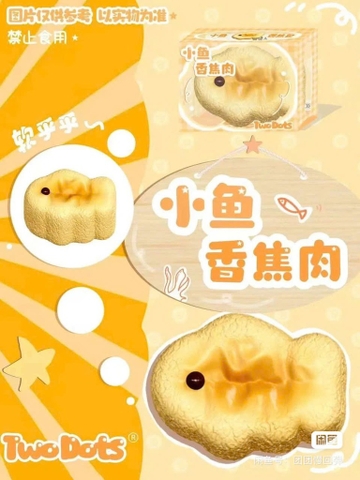 Two Dots squishy Bánh Chuối Cá
