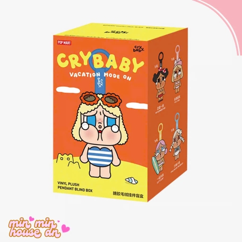 POP MART CRYBABY Vacation Mode On Series-Vinyl Plush Pendant Blind Box