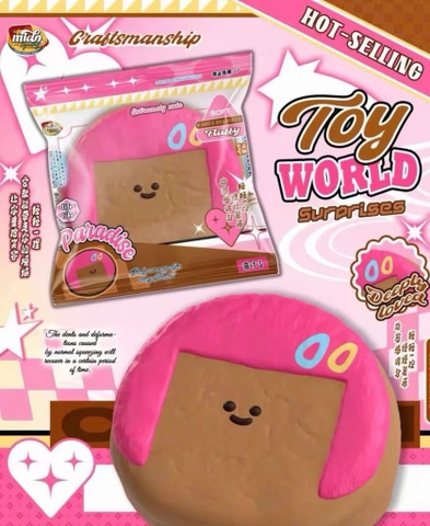 Mido Squishy Bé Da Đen Tóc Hồng Paradise CH
