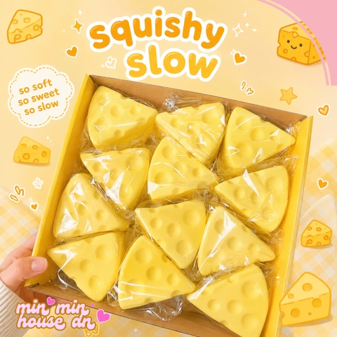 Squishy HT Bánh Phô Mai slow chậm tăng