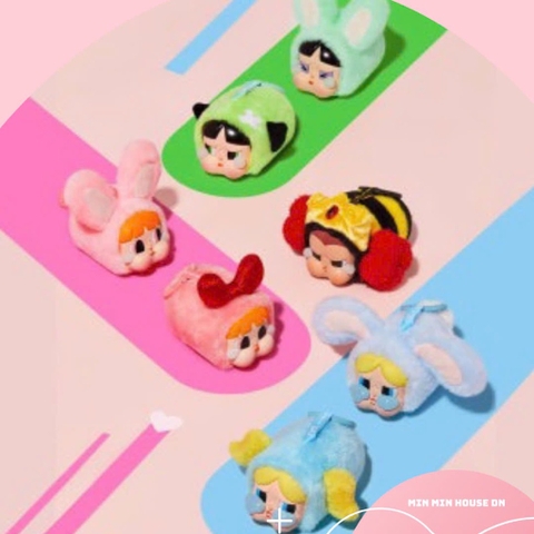 [Hàng Auth] POP MART CRYBABY × Powerpuff Girls Series-Vinyl Face Plush Blind Box