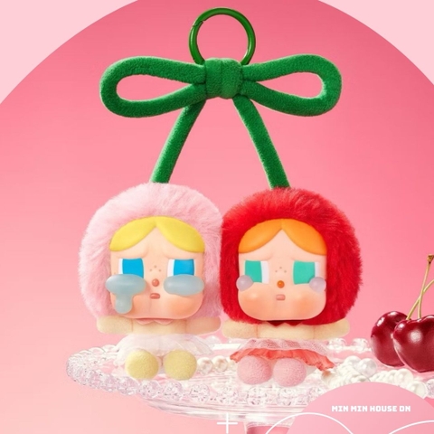 POP MART CRYBABY Crying for love series - Vinyl Plush Hanging Card ( love you chery much ) Live Seal SP