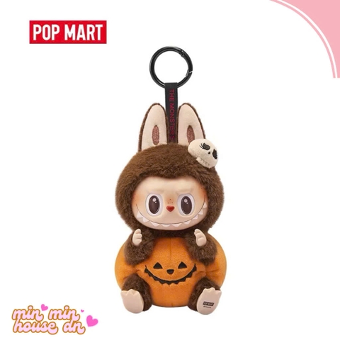 POP MART Happy Halloween Party Series-Sitting Pumpkin Vinyl Plush Pendant 17cm - Labubu bí ngô