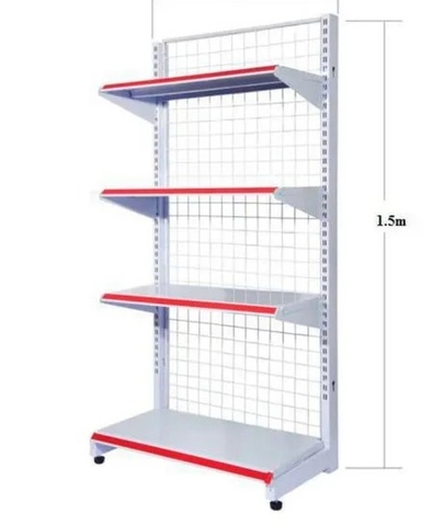 Kệ Siêu Thị Đơn Lưới 4 Tầng 1m5 x 70cm